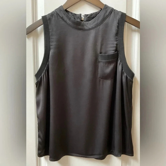 Boston Proper Satin Sleeveless Top - Picture 2 of 7